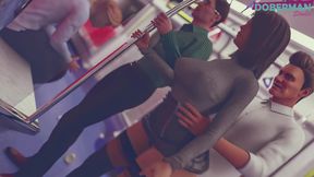 Linda 4 - Stranger In The Subway Cums In Slut Wifes Pussy While Husband Stands There