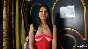 Teen Simone 18 with Small Tits Real First Time Porn Casting Sex by BWC