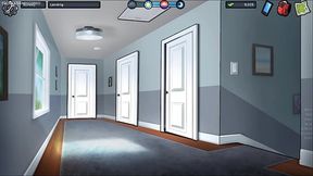 Busty 3D anime girlfriend shows off her huge natural boobs