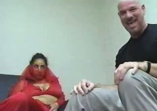 My cocky bald friend hammers curvaceous Indian goddess