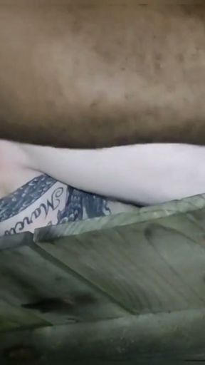 hot endowed filling my pussy with milk in the tent on the beach   Clip 3