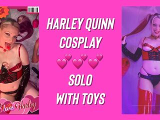 HARLEY loves HARLEY????Ava Crush as Harley Quinn Cosplay-Solo Fuck
