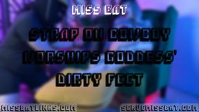 Cowboy Strapon Worships Dirty Goddess Feet