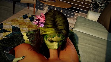 Sexy Dryad Sucks Dick in POV