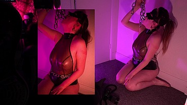 Gail Bates homemade BDSM photo shoot behind the scenes