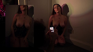 Gail Bates homemade BDSM photo shoot behind the scenes