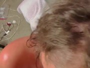 Watch throat goat Chloe Blacc work this huge bbc!