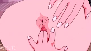 Anime Hentai Zero Two masturbation pussy solo