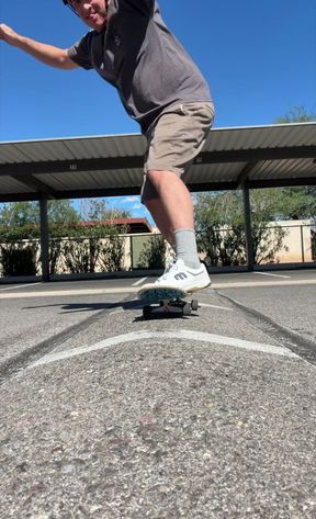 The weekend's are for skating speedhumps!
