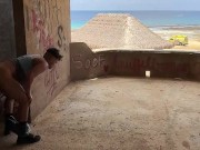 Risky Public Sex On Beach In Abandoned Building