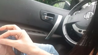 public park. Blowjob and fucked in a car (real) interrupted by police ..