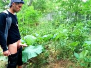 Extreme dick shake while having orgasm public