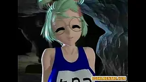 Curvy 3D Beauty Faces Hungry Beast in Hot Hentai Battle Royale