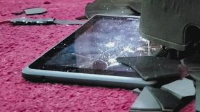 Black Spiked Wedge Heels Dance on Tablet - Close Up Version