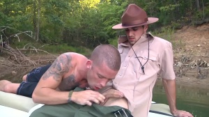 Str8togay.com - Gagging amongst inked american cop