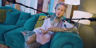 I talk about A - authentic - ASMR - Podcast - Talking - tattoo girl model goth punk dreadlocks