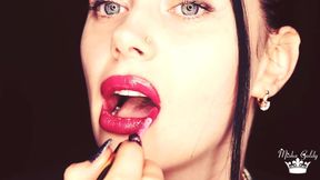 Smoking compilation & lipstick & lip fetish!