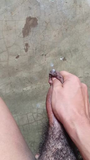 Young skinny man solo masterbate