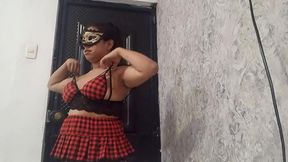 Hot dancer teasing her exposed pussy✌ with sensual movements