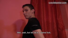 Czech Hunter - Euro Stud Deepthroats Thicc Cock for First Time