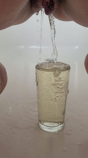 Filling my glass