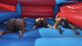 TABBYSFARTFRIENDS - Jumping Castle Fart Challenge, Who won?