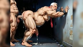 Old Grandpa Fuck Man Outdoor