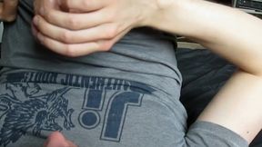 swallowing a gooey shot of my cum hD