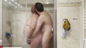Big Daddy and Young Man in the Shower