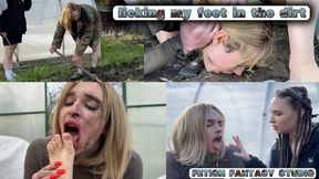 licking my feet in the dirt (FULL HD MP4)