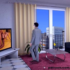 Adventures Of Willy D: cheating wife in corset, deepthroat and throat pie ep 112