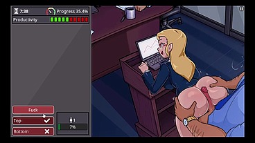Barely Working (Hentai Game) Level 3 Completed +Scenes
