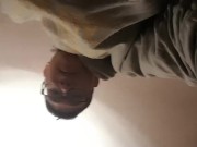 Cashmaster Aiden Lee pissing in the urinal