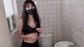 Shy employee gets fucked in the bathroom