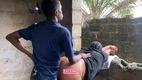 Softcore Doggy in a Construction Site with My Stepsis