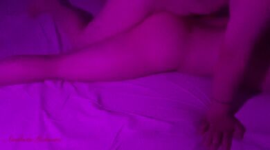 Rough lesbian scissoring big boobs girl cum