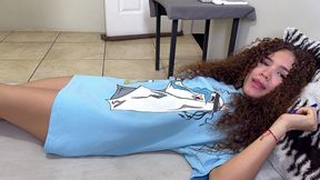 i m so silly... i always forget to wear panties when i go to my stepbrother s room!