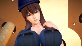 Horny Police Woman Rides Soft Dick To Throbbing Orgasm In Kinky 3D Hentai Fantasy