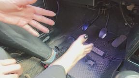 Subjecting the pedals to my sweaty feet