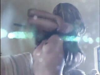 Petite melons ghetto ho on sofa sucking and screwing a white schlong