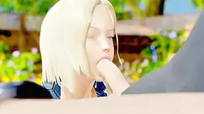 3d Blonde Deepthroat