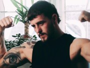 Beautiful male pushes his limits