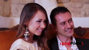 Leggy vixen Taylor Sands &amp_ blonde stunner Kiara Lord share cock to fuck GP884