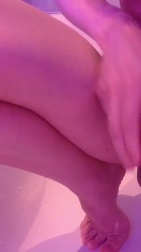 Endoscope POV Inflated Bladder - Pissing in the Bathub