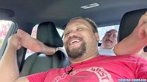 Chub Matt is so happy Devon sniffs his feet for a brief minute