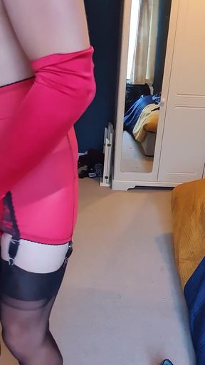 Feeling naughty changing into different lingerie