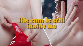 Cuckold Uses My Pussy Creampie As Lub