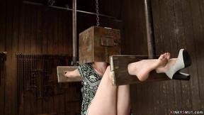 ”Big Breasted bound slave ass fucking fingered”