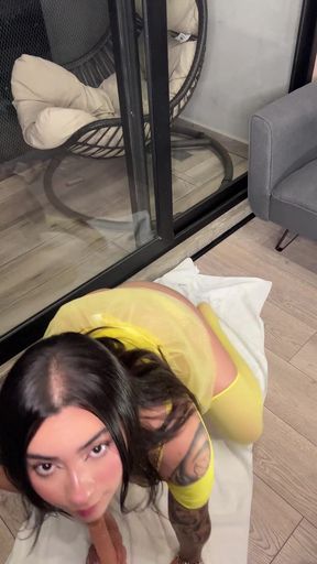 Young amateur teen plays with her pussy