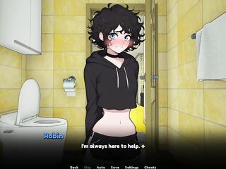 My Femboy Roommate #02 - eighteen Yo Alternative Femboy Sucks My Weenie During the time that I Shower. Ends WIth 'em Getting Anal Creampie